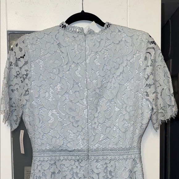 Rachel Parcell Cream Sheath Midi Dress Short Sleeve - Picture 5 of 5